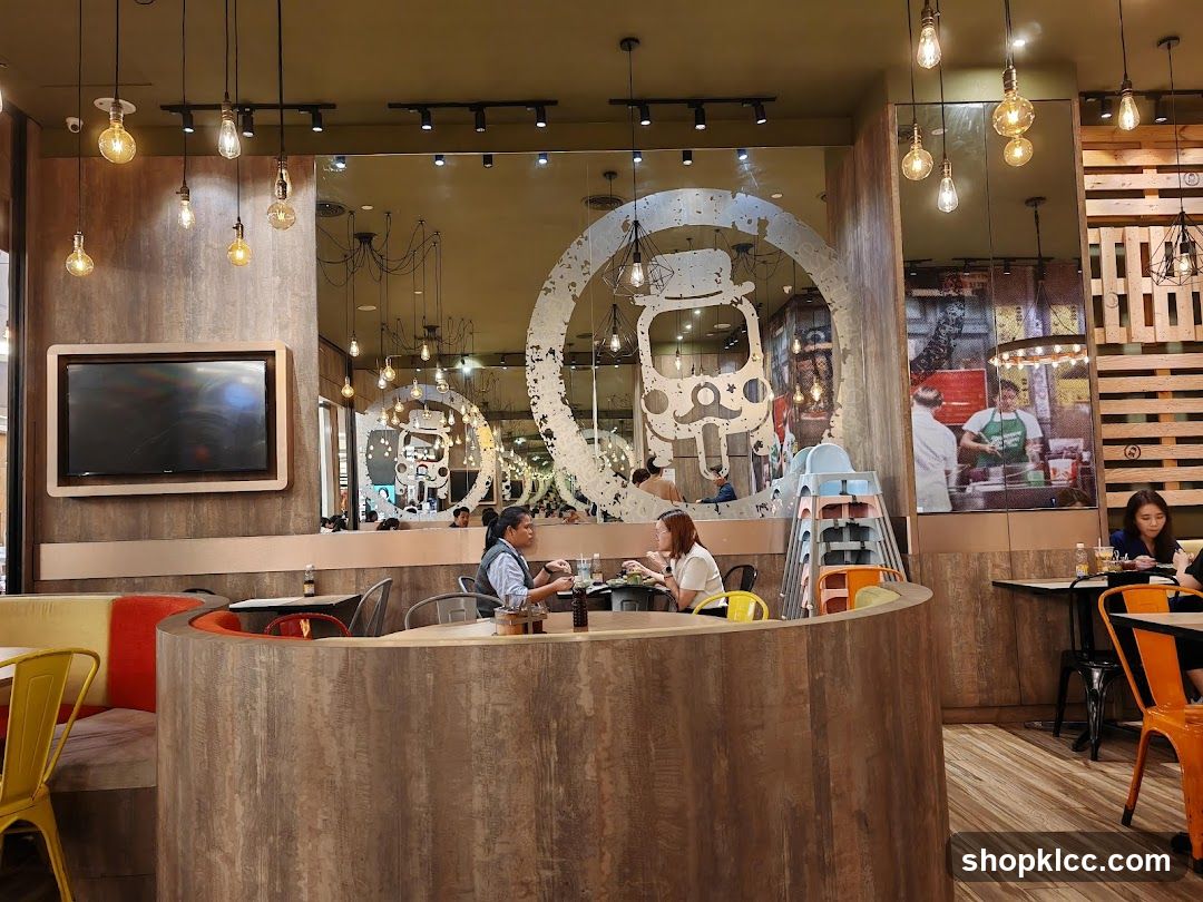 Restaurant Interior with Seating and Decor