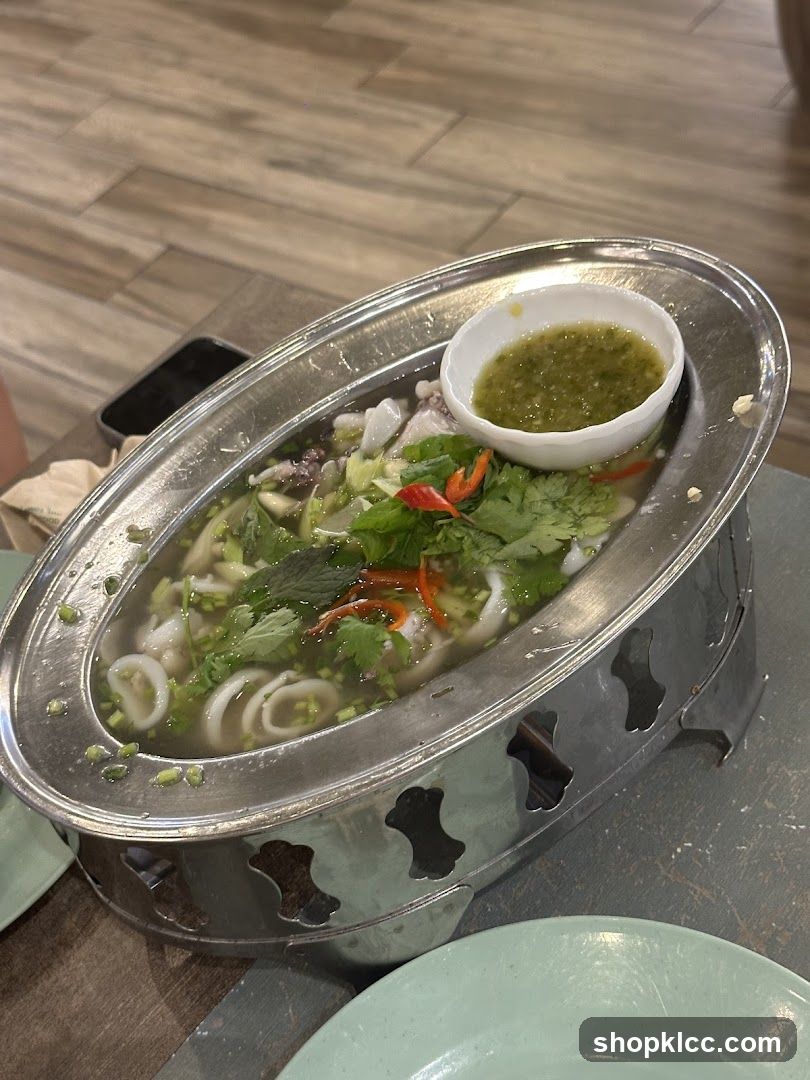 Steamed Squid with Lime and Chili