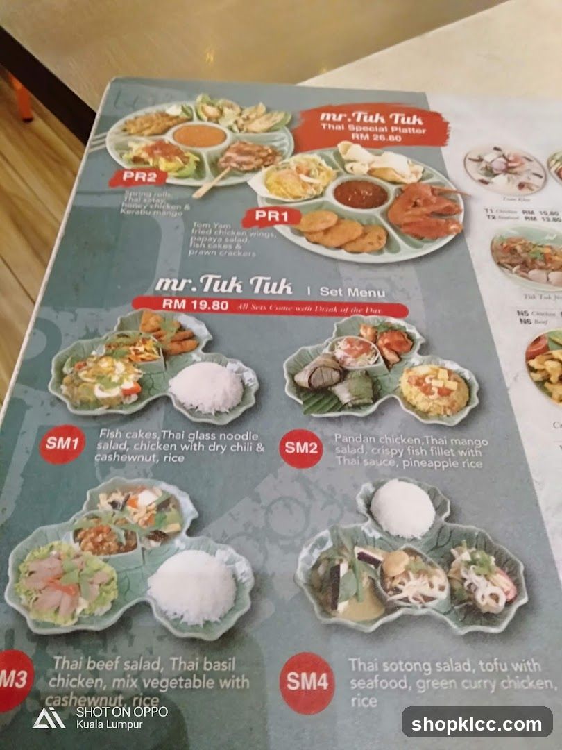 mr.Tuk Tuk Set Menu