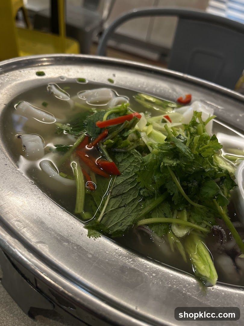 Steamed Squid with Herbs