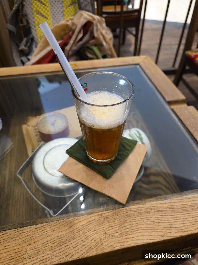 Drink on a table