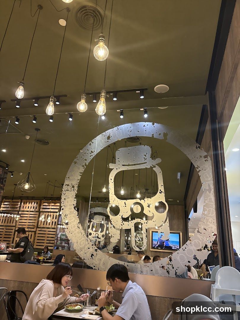 Restaurant Interior with Decorative Window