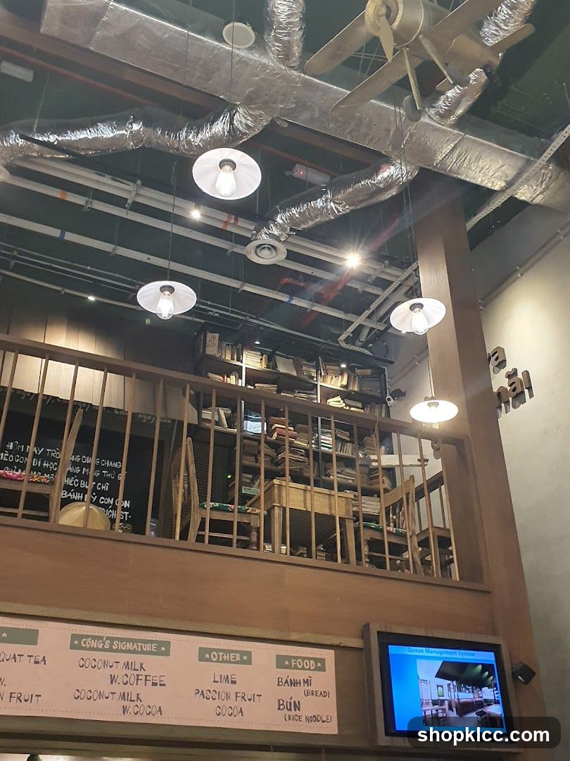 Cafe Interior with Menu