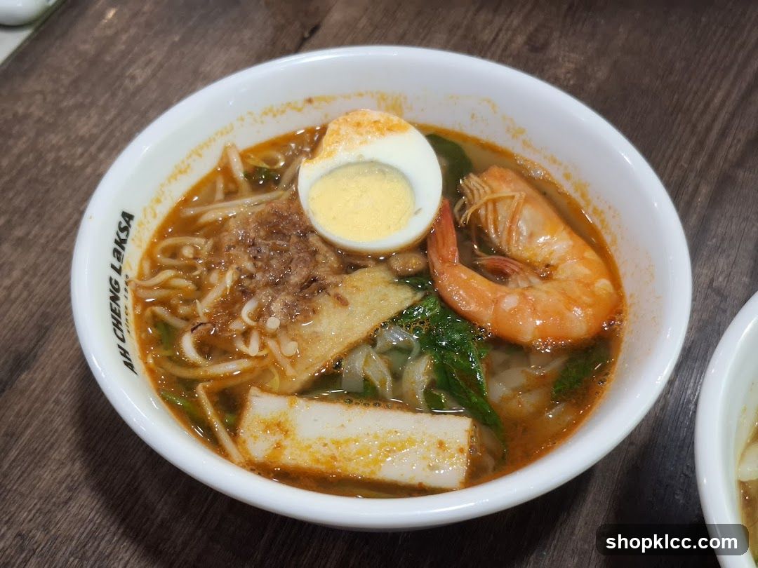 Laksa with Shrimp and Egg