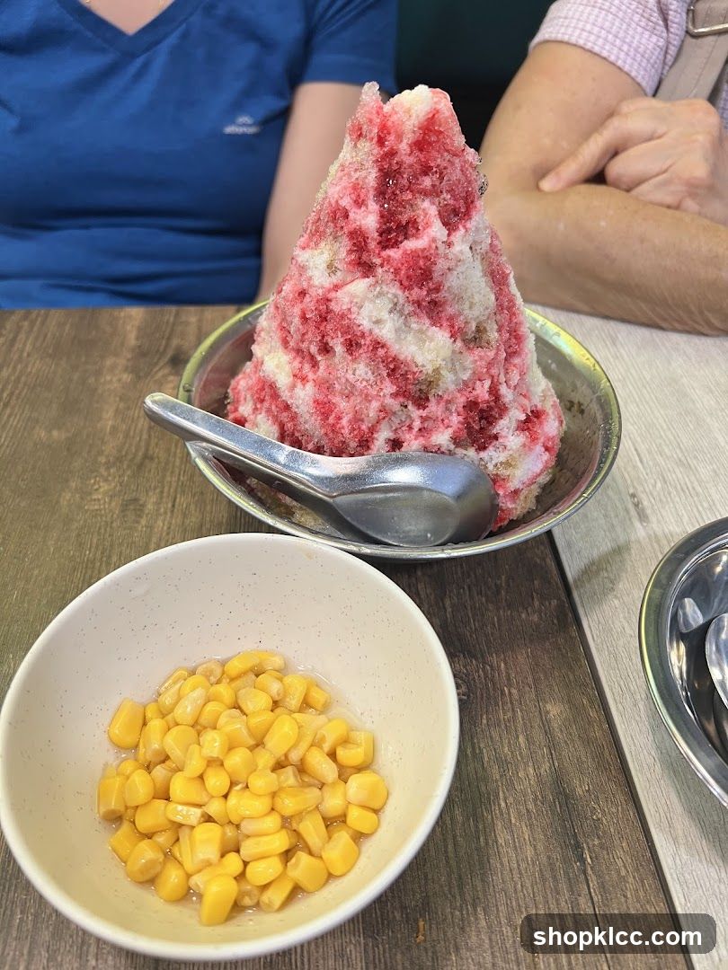 Shaved Ice with Corn
