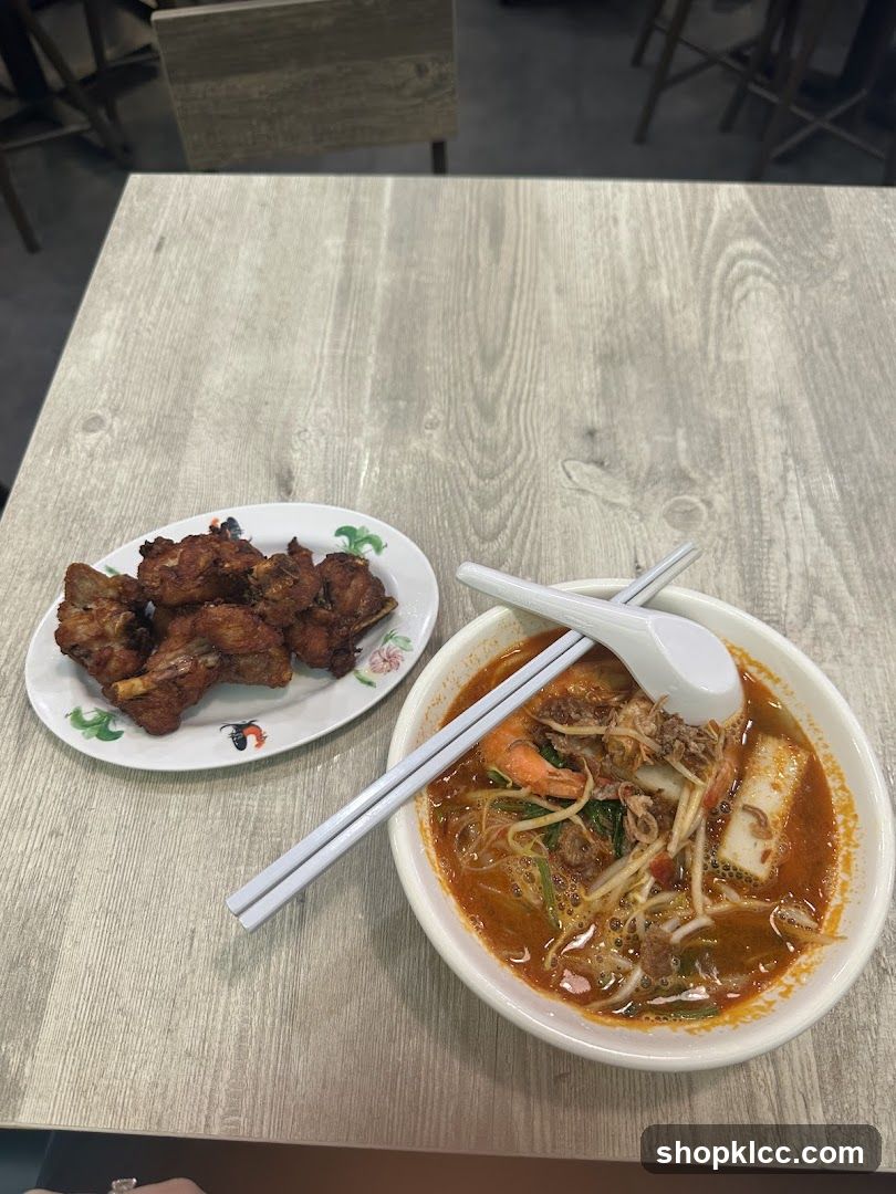 Noodle Soup and Fried Ribs