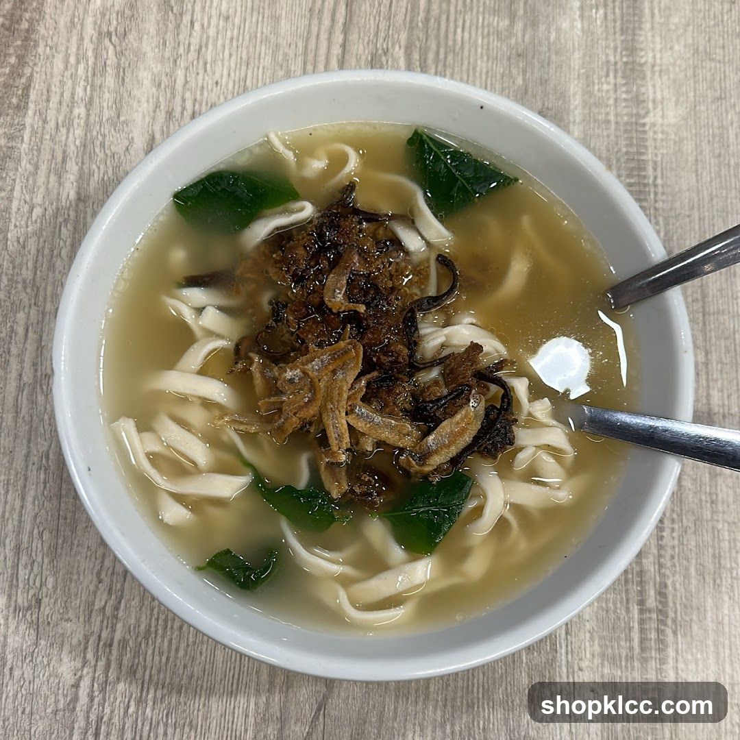Noodle Soup with Anchovies