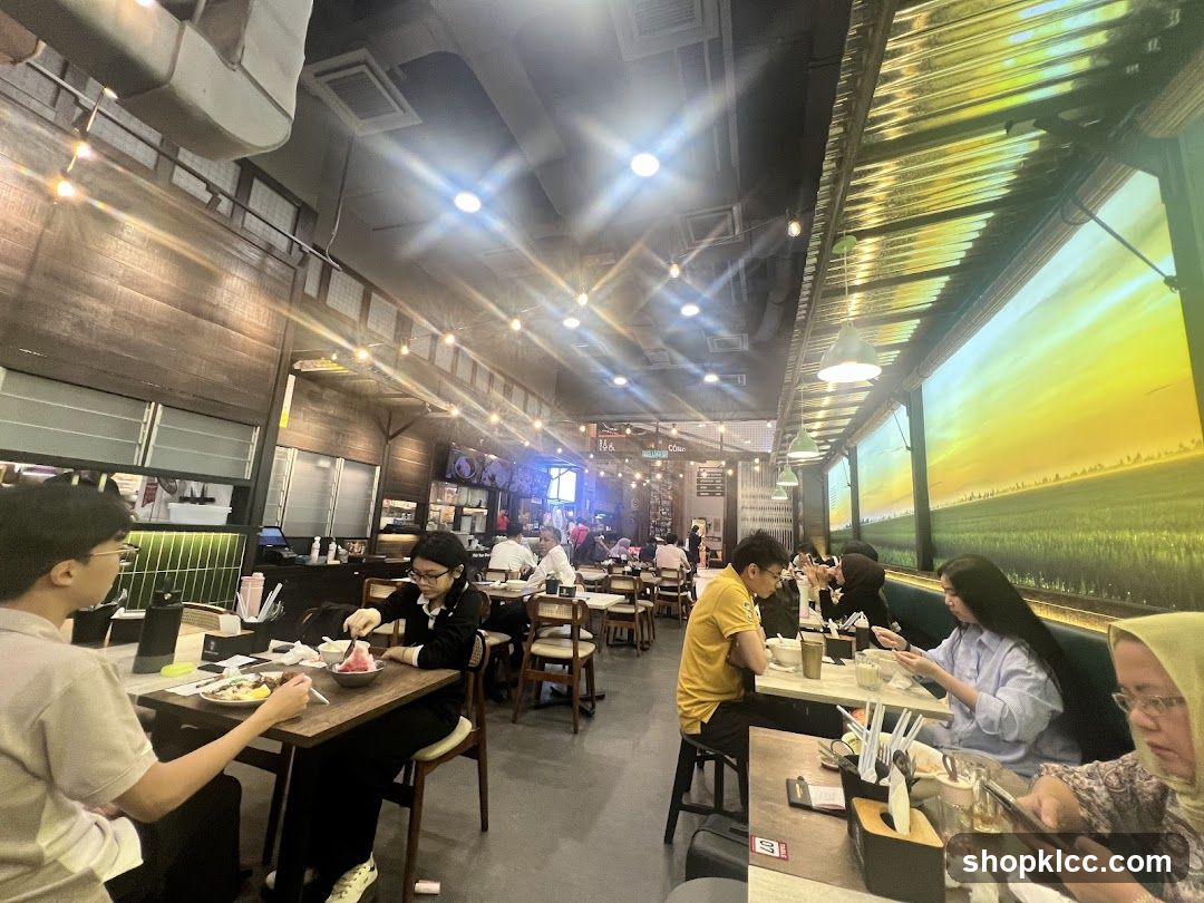 Restaurant Interior with Diners