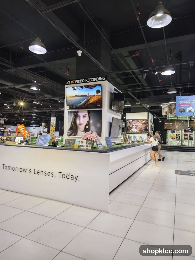 Electronics Store Interior Display