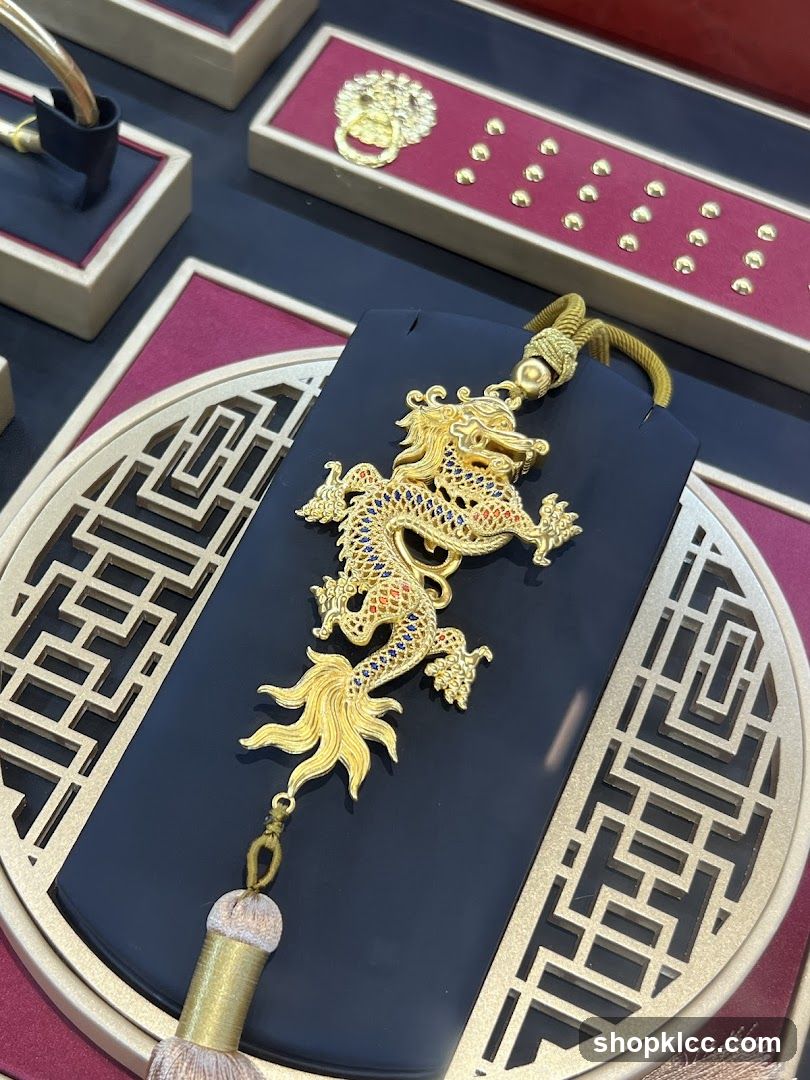 Gold Dragon Pendant