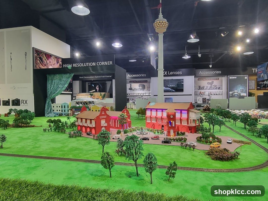 Miniature City Display at Exhibition