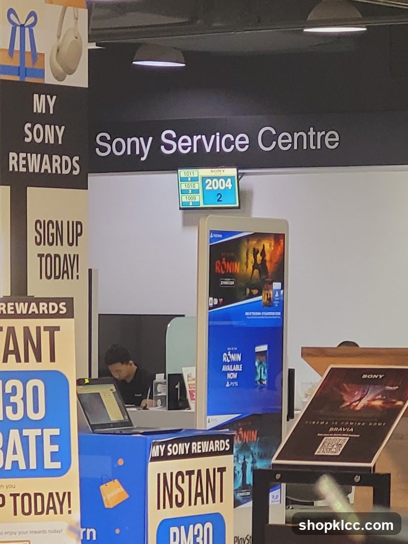 Sony Service Centre Interior