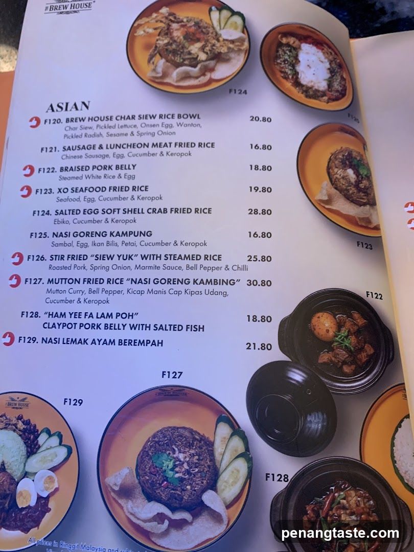 Asian Menu