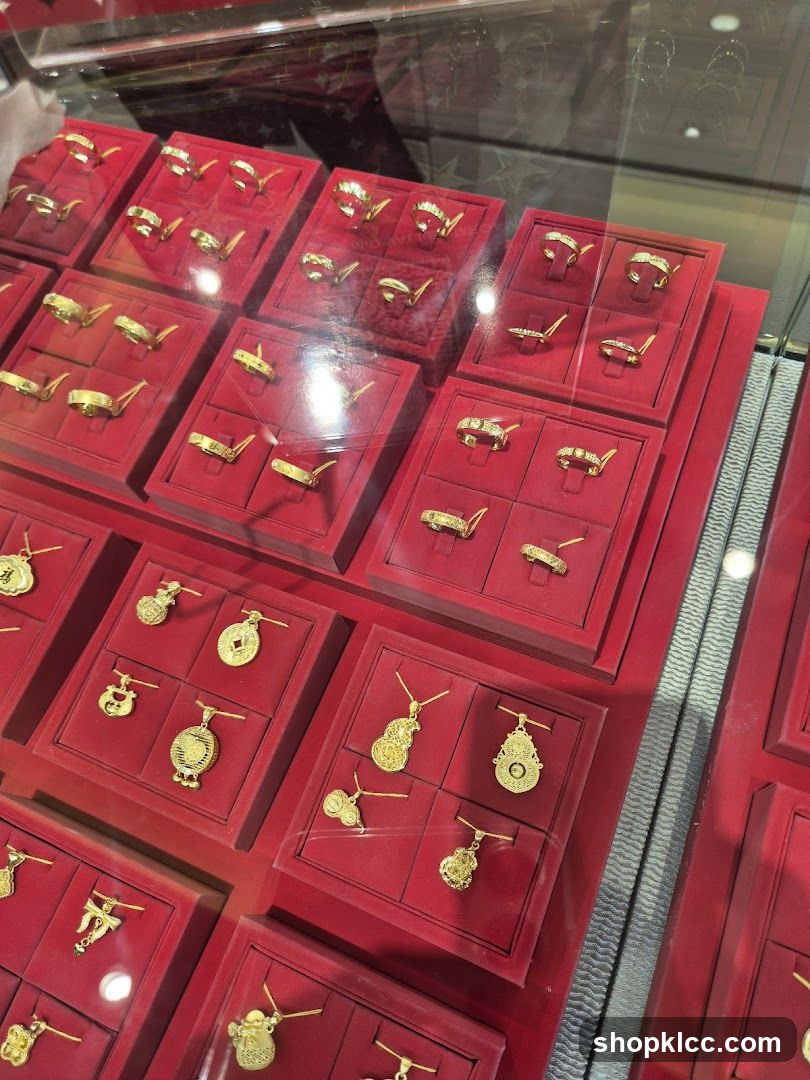 Gold Jewelry Display