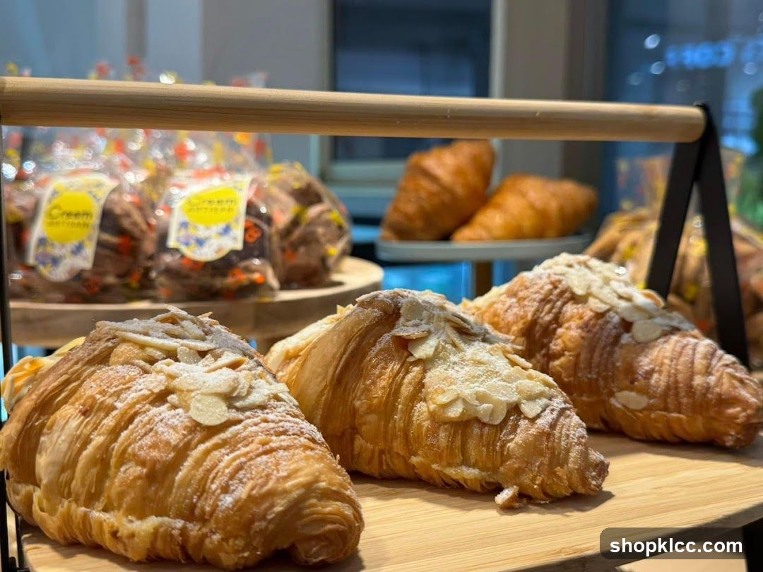 Almond Croissants and Packaged Pastries