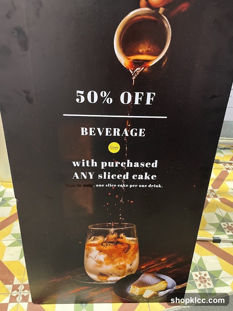 50% Off Beverage Promotion