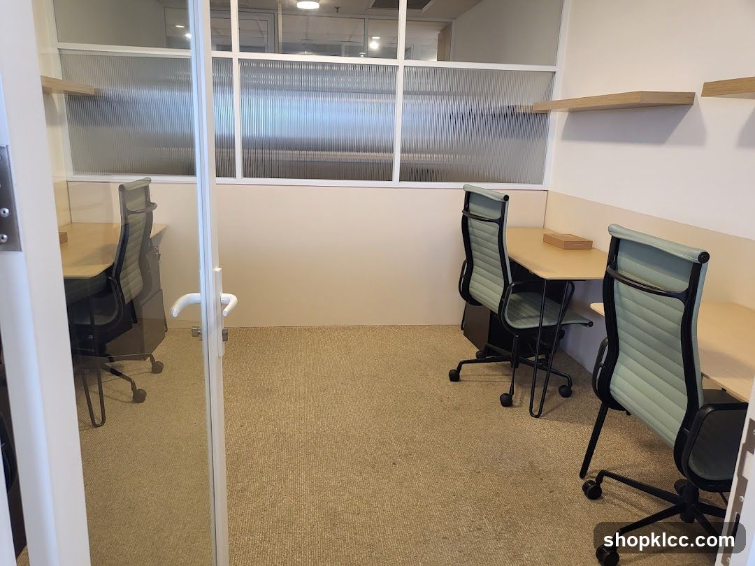Office Interior with Desks and Chairs