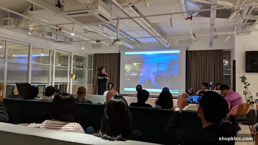 Presentation in a modern office space