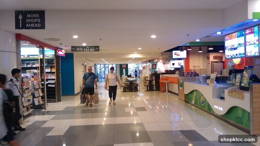 Mall Corridor with Shops and Food Court