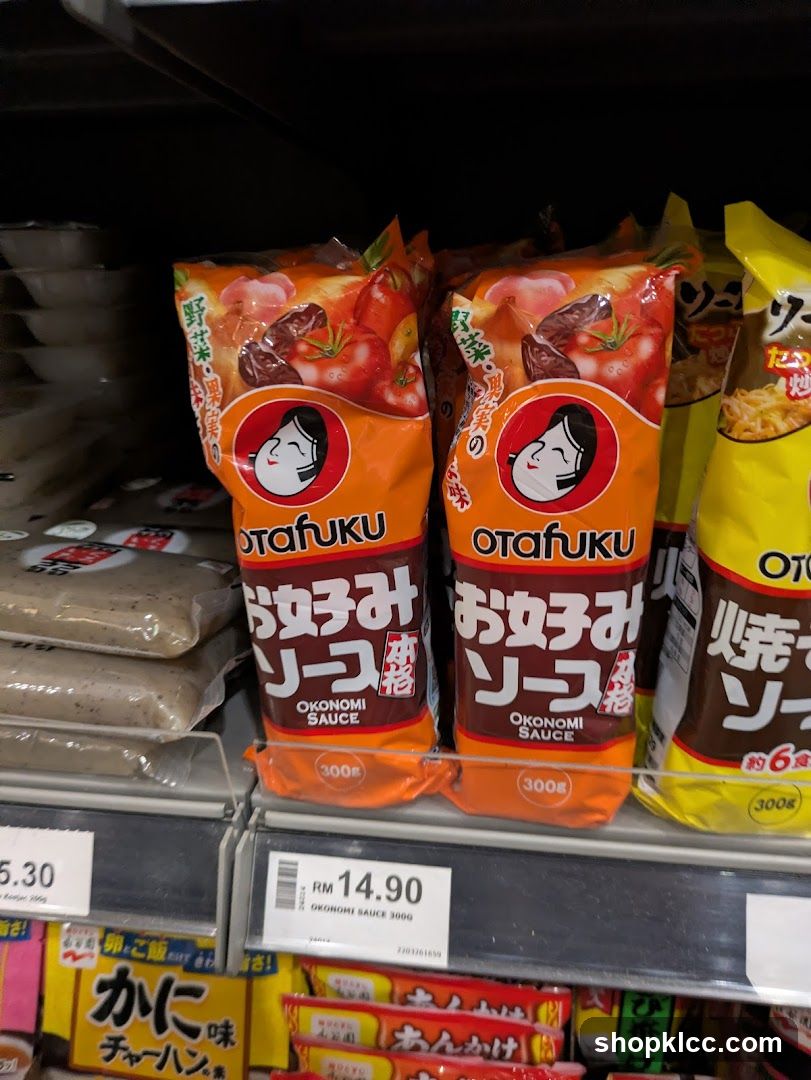 Otafuku Okonomi Sauce Packets on Shelf