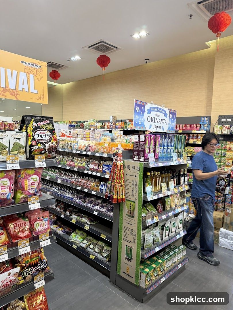 Grocery Store Interior with Japanese Products