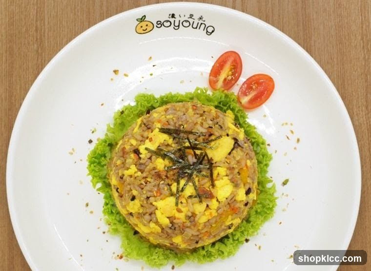 Fried Rice with Egg and Seaweed