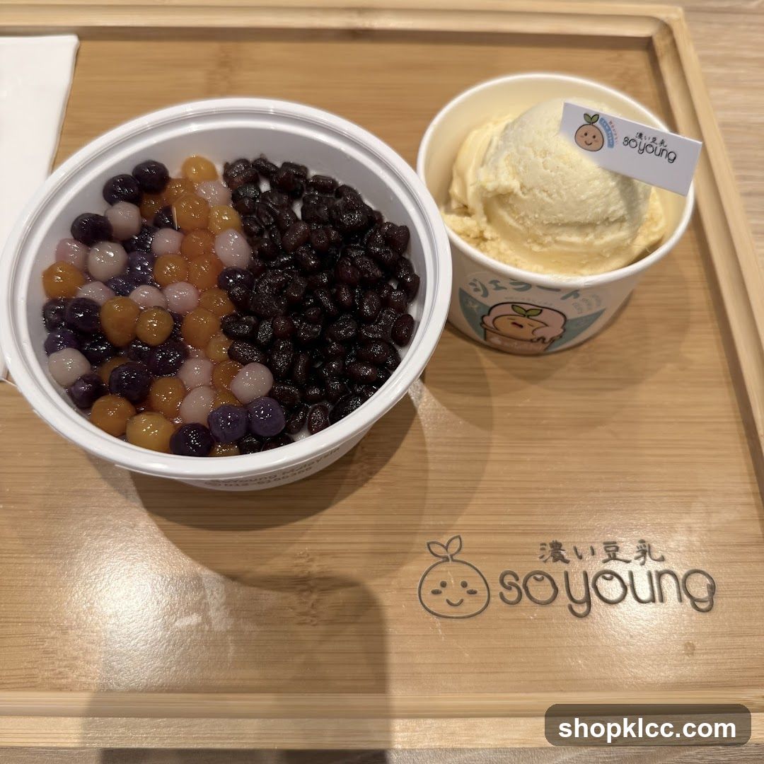 Dessert with Ice Cream and Boba