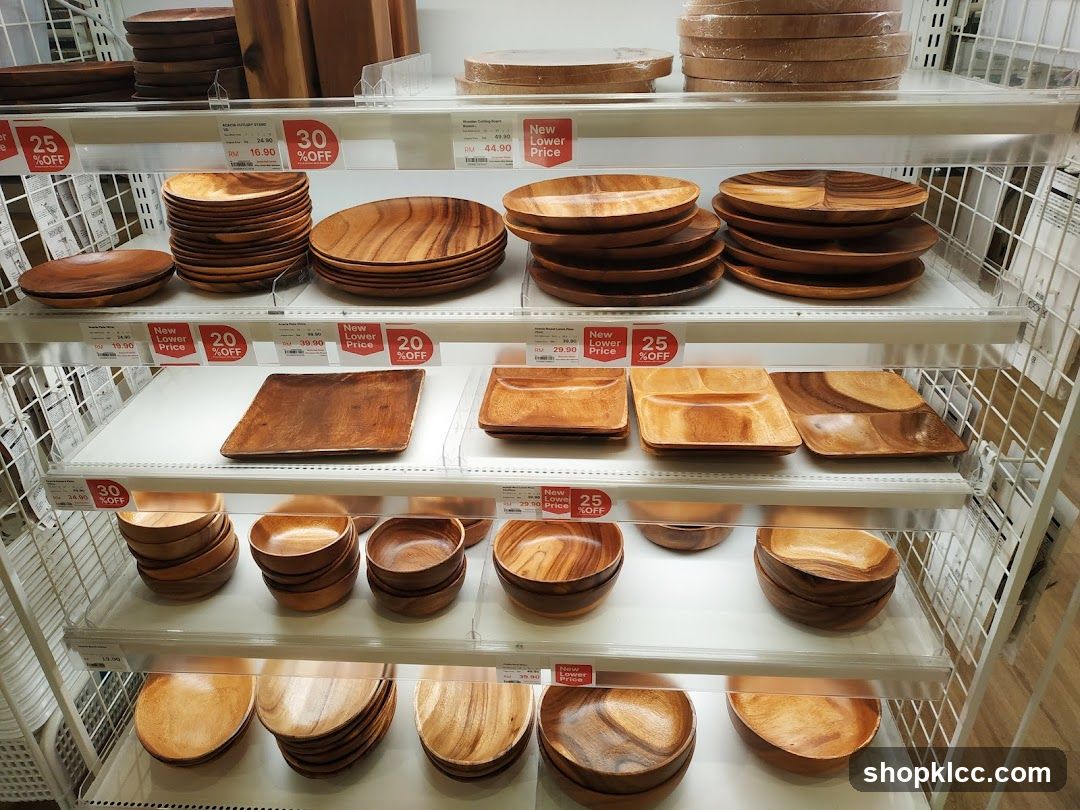 Wooden Plates and Bowls