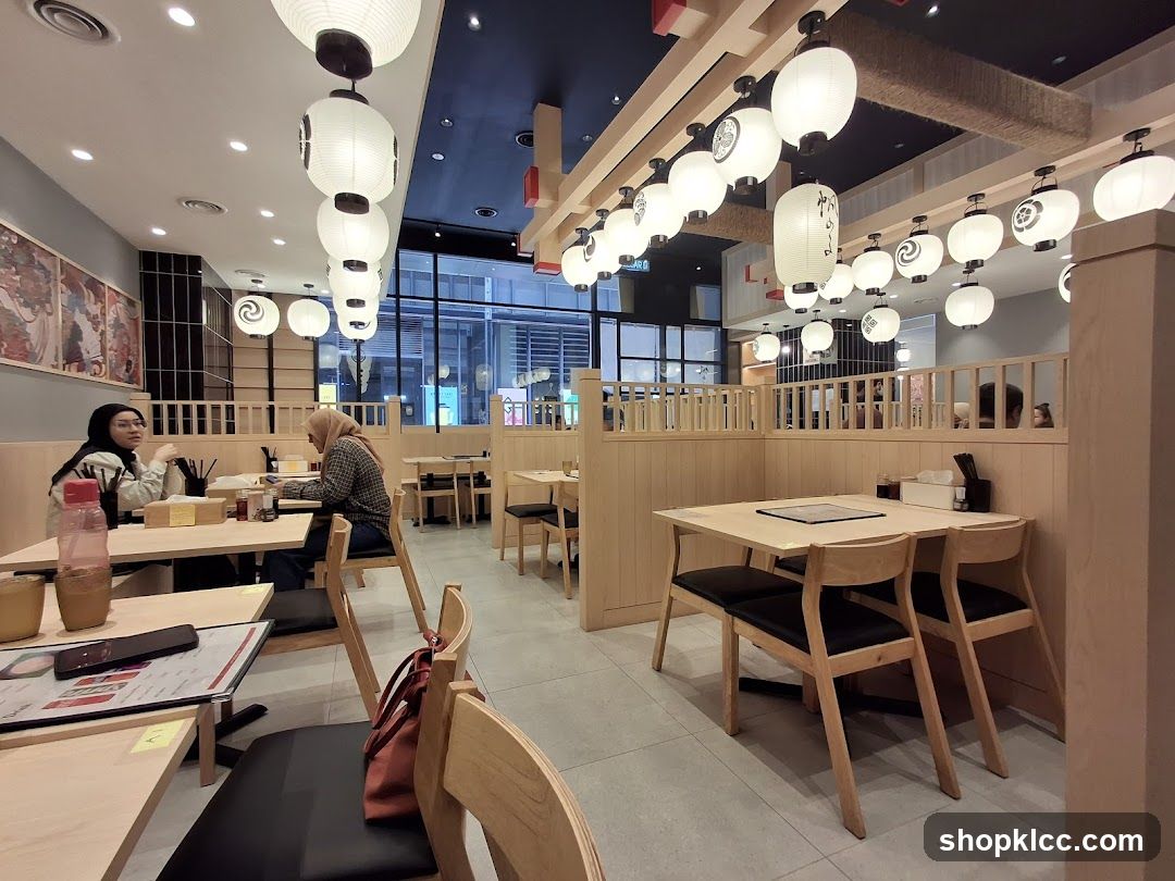 Restaurant Interior with Lanterns
