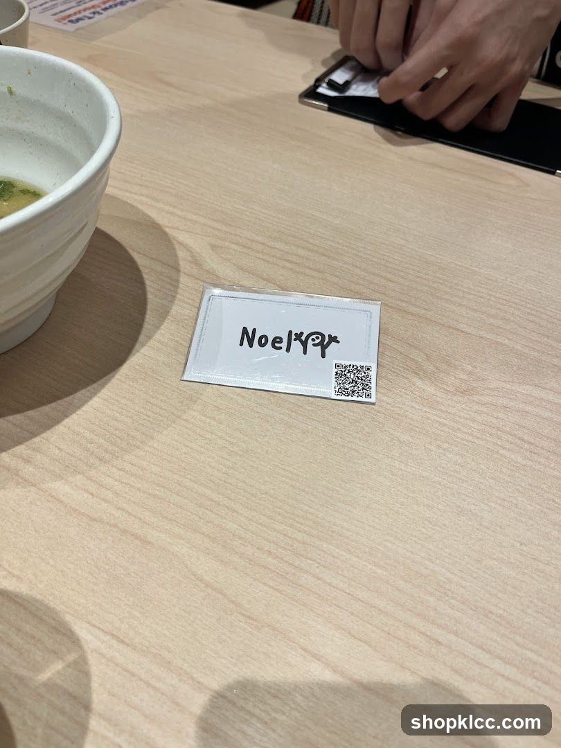 Table Setting with Name Card