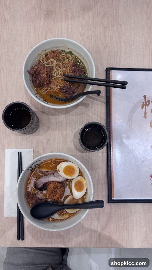 Ramen Bowls and Drinks
