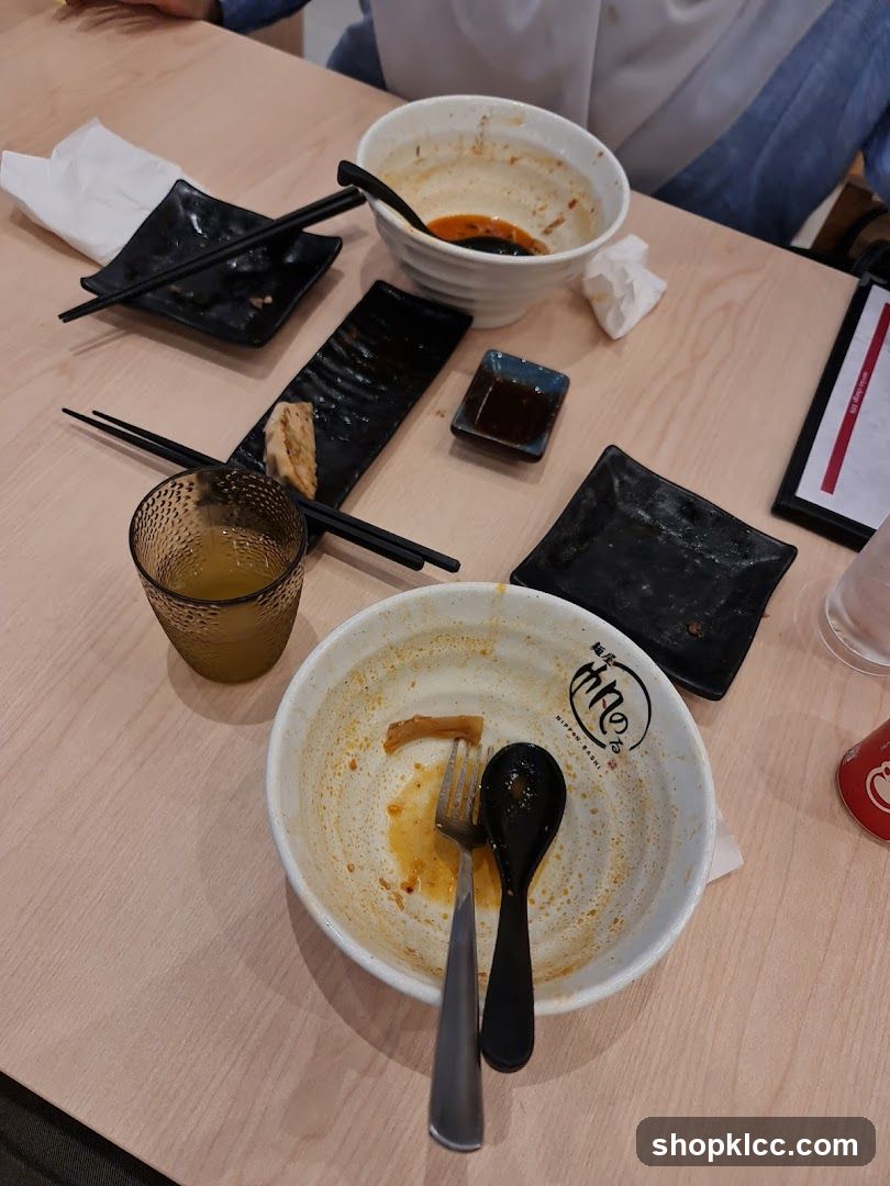 Empty Ramen Bowls