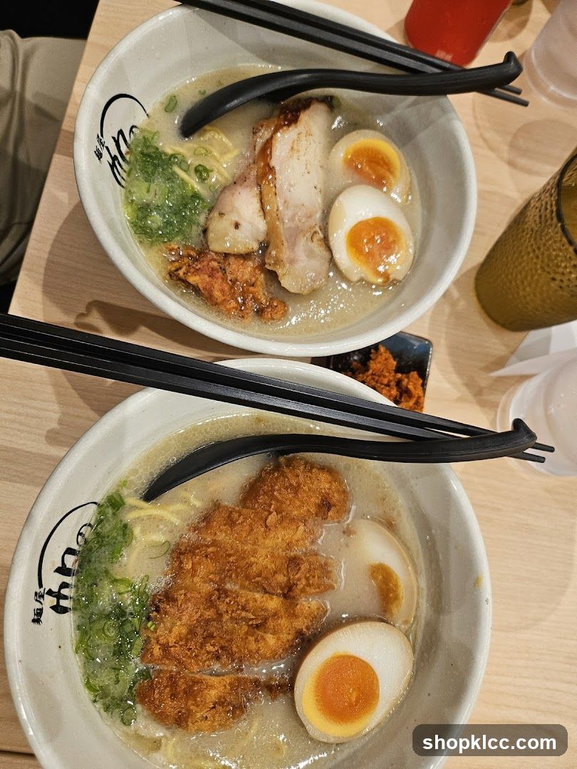 Two bowls of ramen