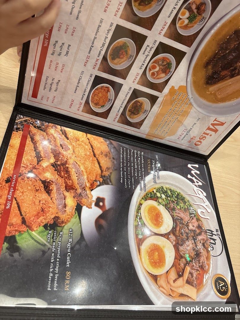 Ramen Menu