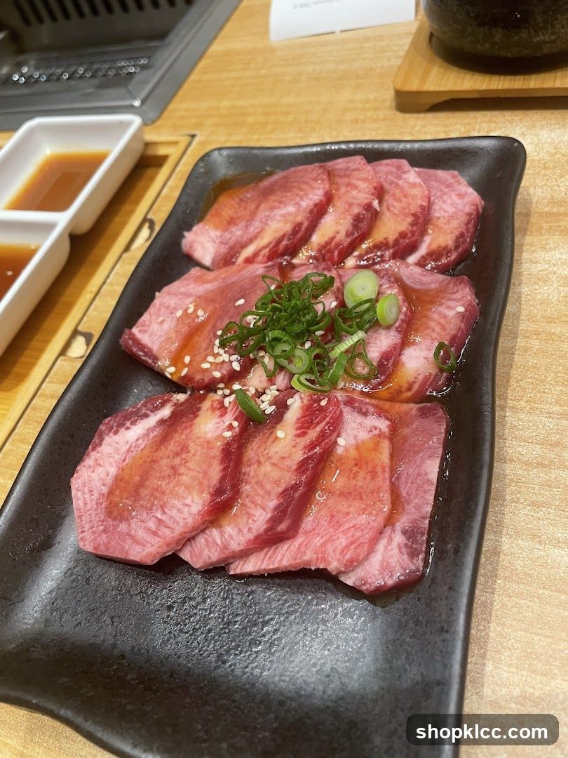 Sliced Beef Tongue Dish