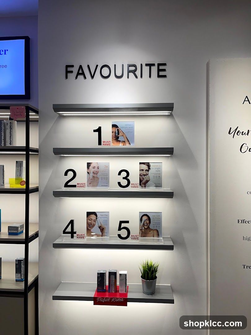 Skincare Product Display