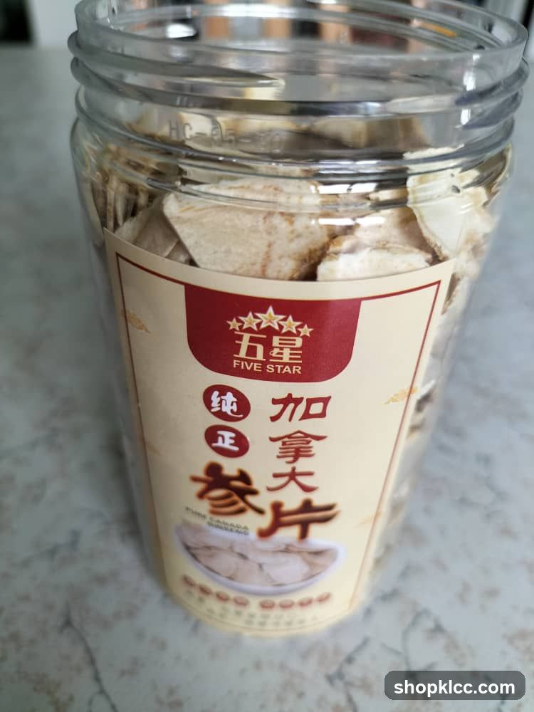 Ginseng Slices Container