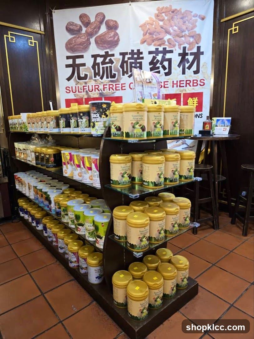 Herbal Supplements Display