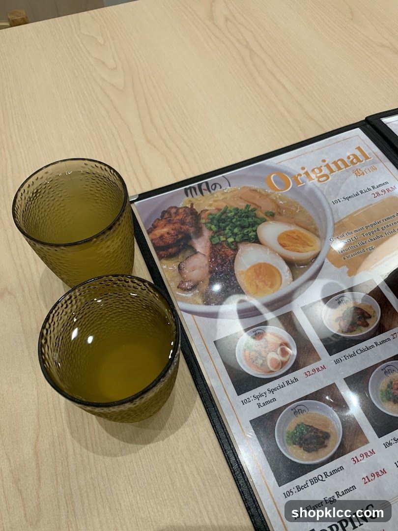 Original Ramen Menu