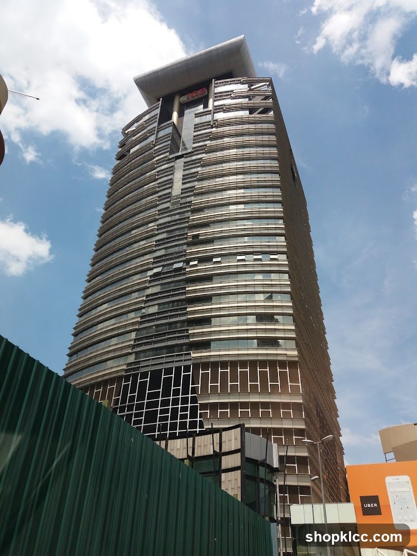 Modern Skyscraper with Uber Advertisement