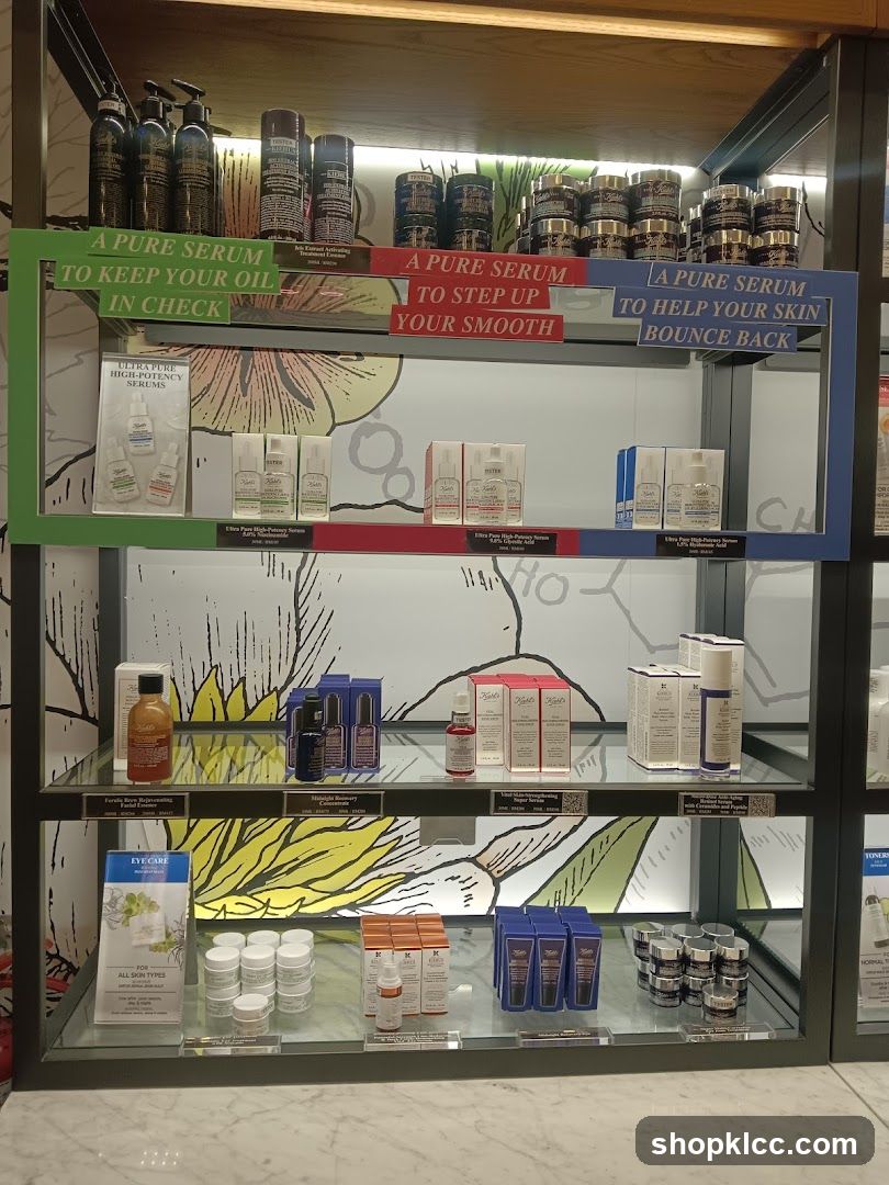 Skincare Products Display