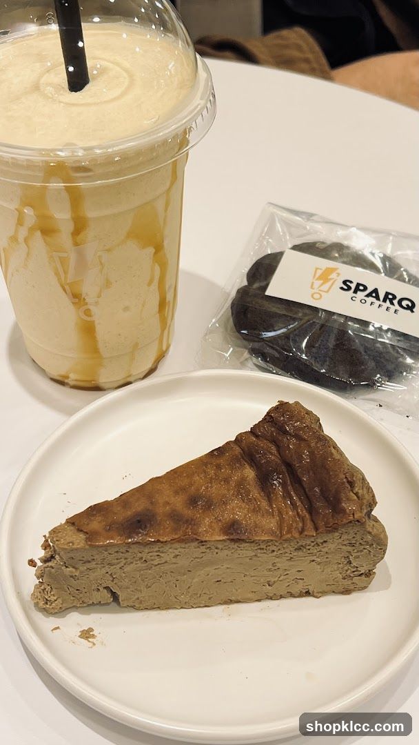 Coffee drink and dessert