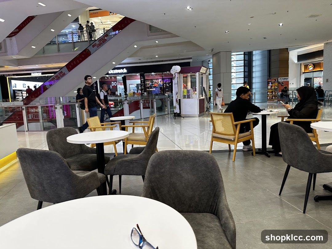 Mall Interior with Seating Area
