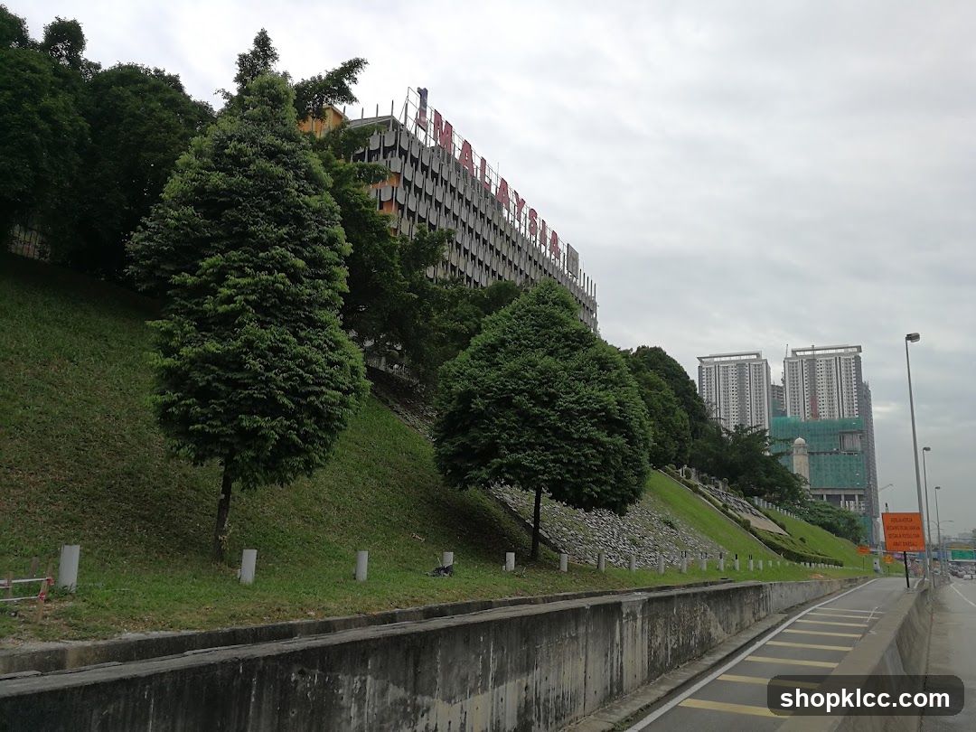 Building with "MALAYSIA" sign