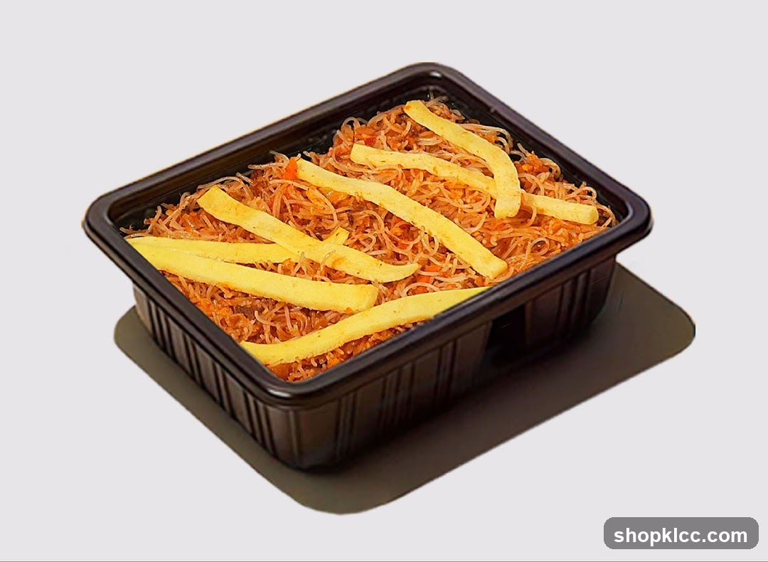 Noodle Dish in Takeout Container