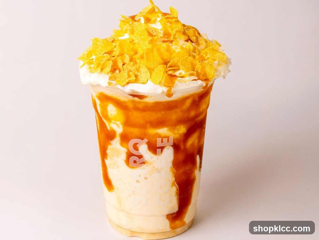 Caramel Corn Flake Shake