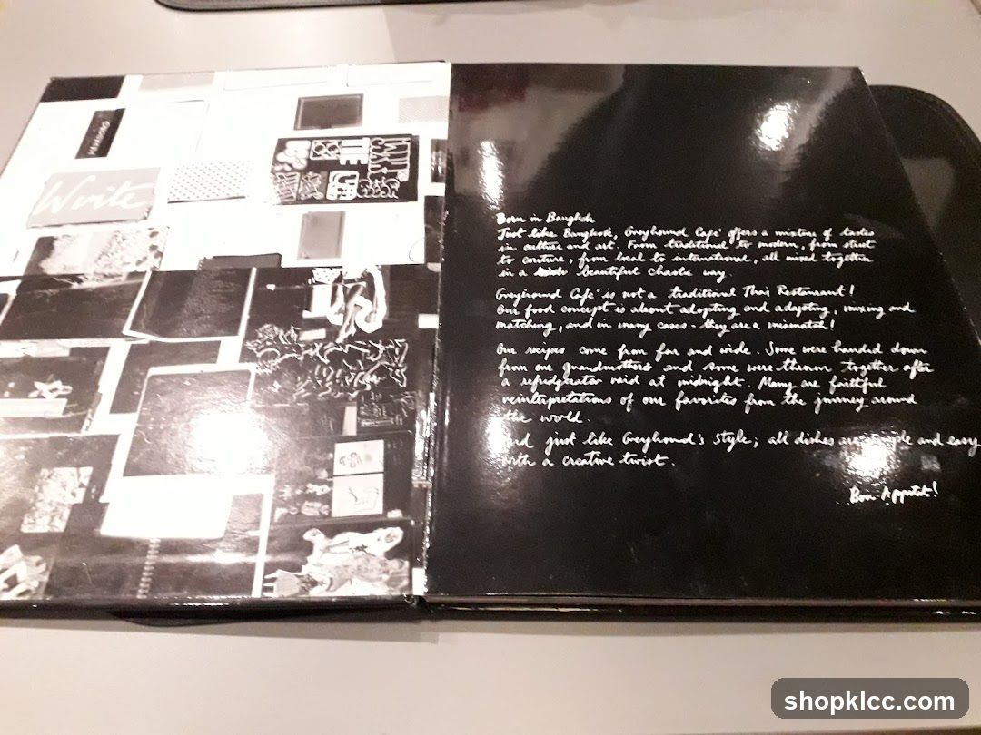 Greyhound Cafe Menu Description