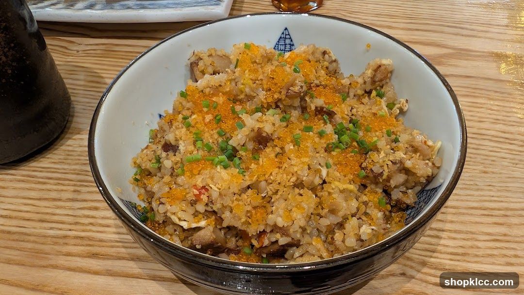 Sushi Rice Bowl with Tuna Roe and Scallions