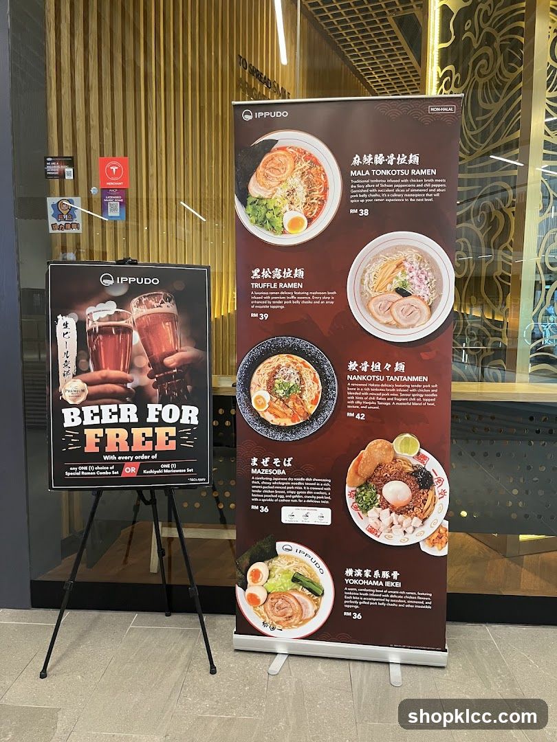 Ippudo Restaurant Promotional Display