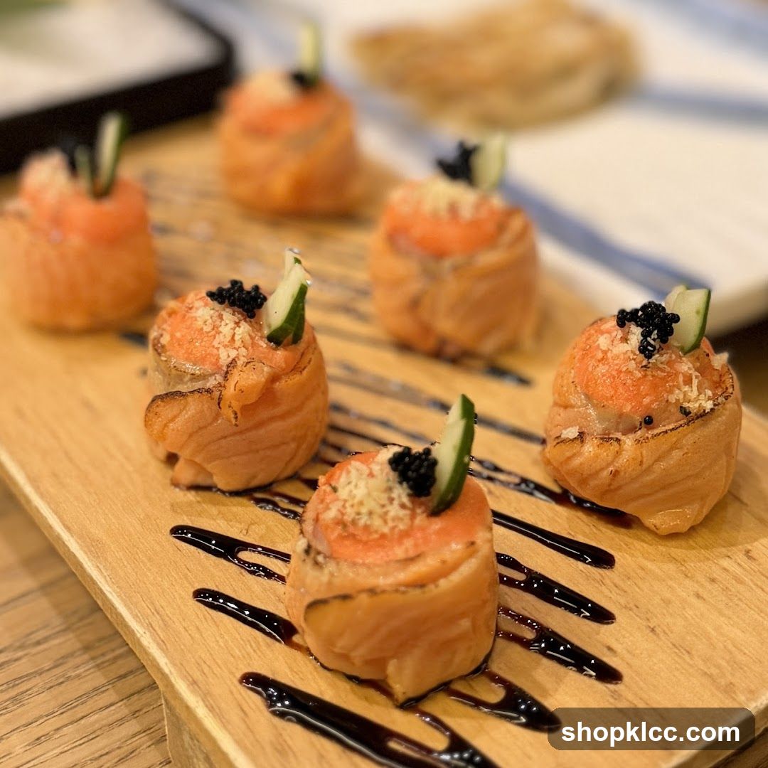 Sushi Platter with Salmon and Caviar